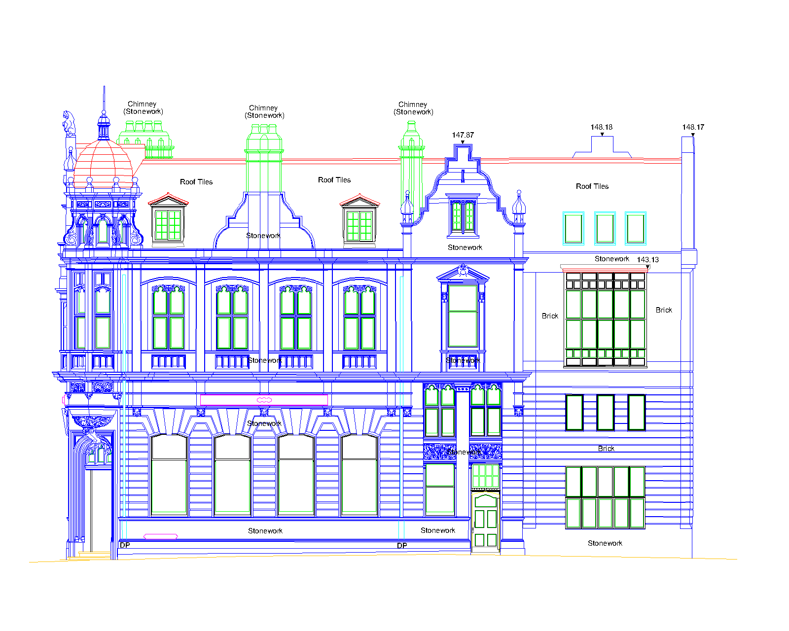 Building Elevation provide in AutoCAD drawing file format